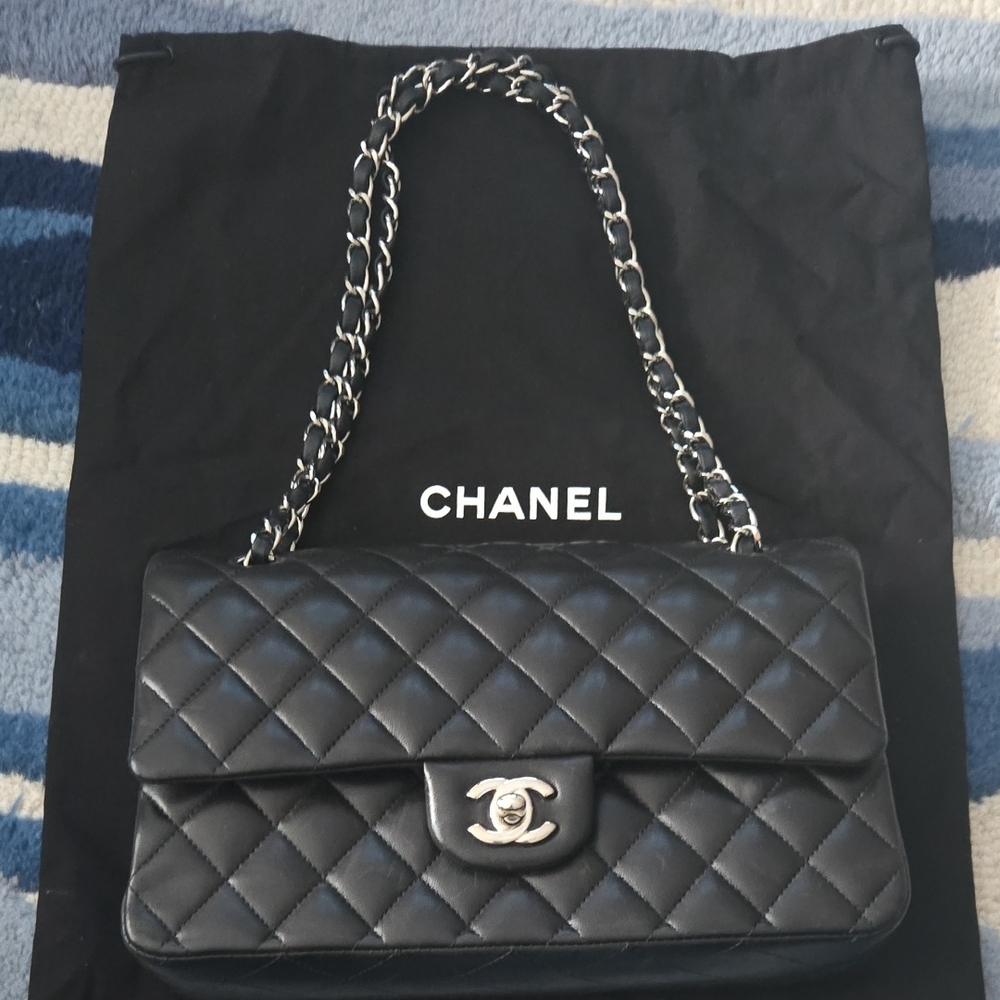 Chanel Classic Black Quilted Shoulder Bag